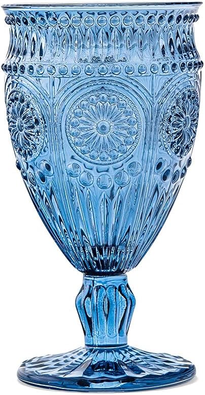 Vintage Inspired Pressed Glass Goblet